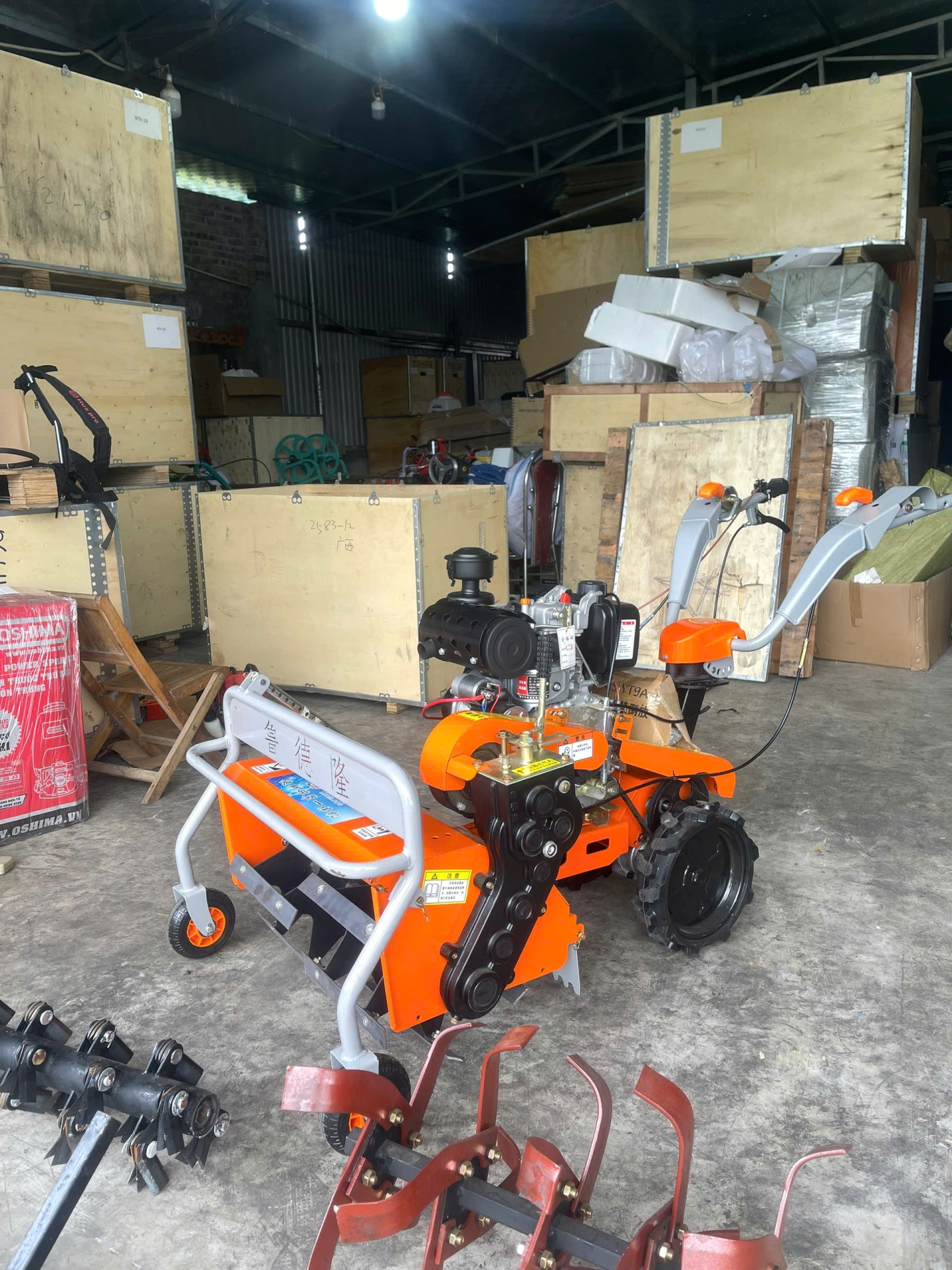 máy băm cỏ 4 chức năng 178f cải tiến