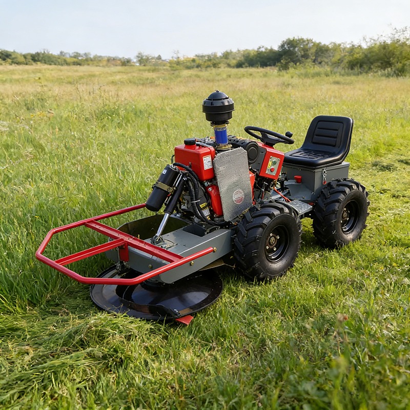 m&aacute;y cắt cỏ m&acirc;m xoay ngồi l&aacute;i 4 b&aacute;nh chạy dầu 15hp
