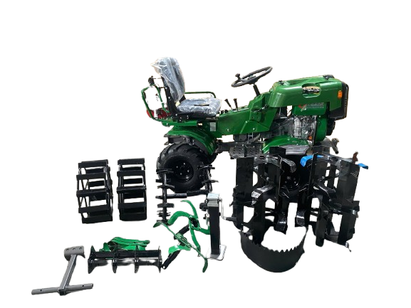 Máy Xới Đất Ngồi Lái Mini 2 Cầu Zengteng 198 – 18HP | Mạnh Mẽ – Bền Bỉ – Xử Lý Mọi Địa Hìn