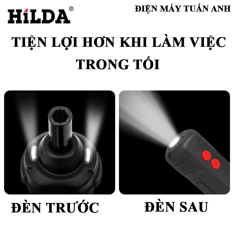 Tô vít điện cao cấp HiLDA 16 chi tiết 9 chức năng