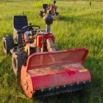 Máy Băm Cỏ Ngồi Lái 4 Bánh Diesel 1102, Trục Băm 80cm