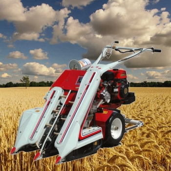 Máy gặt lúa tự bó mini Kama186