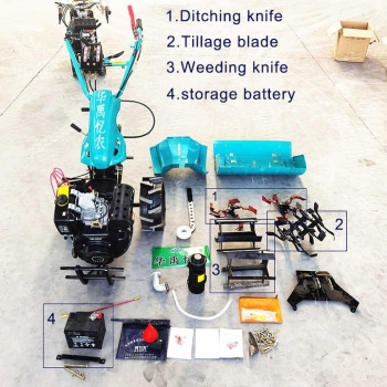Máy Phay Cầu Sau Kailifa 180F – 8HP, Có Bộ Vi Sai, 3 Phụ Kiện Đa Năng