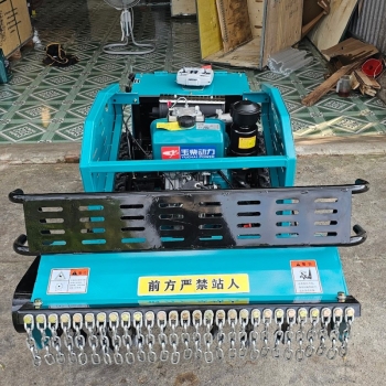 Máy băm cỏ điều khiển từ xa trục băm 80cm