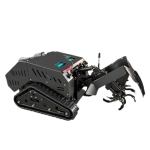 Máy băm cỏ điều khiển từ xa bánh xích đa năng — băm, phay, san, tạo rãnh